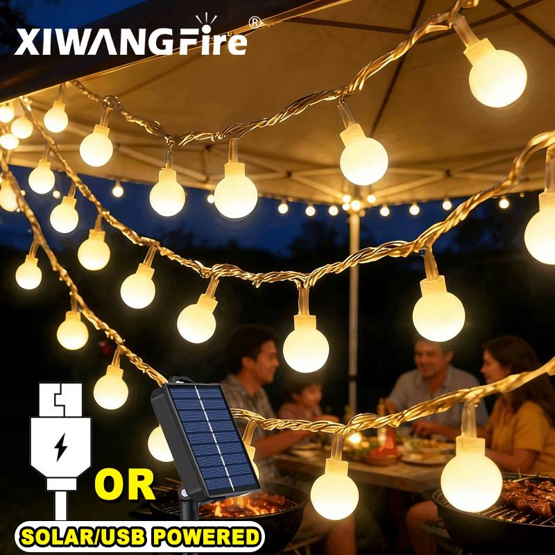 Christmas Lights Outdoor - Светодиодные гирлянды 3-10 м на солнечных