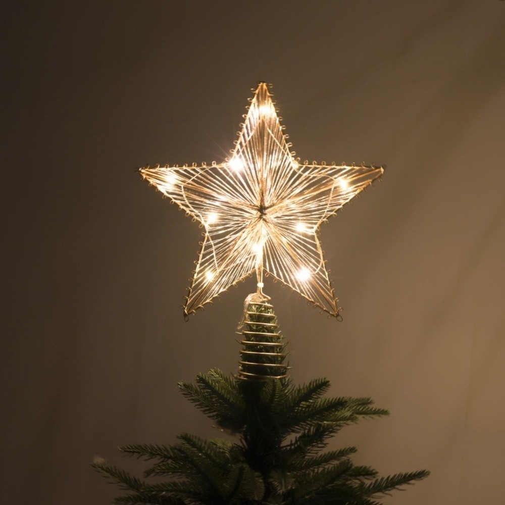 Star Tree Topper - 3D блестящая звезда, топпер для рождественских