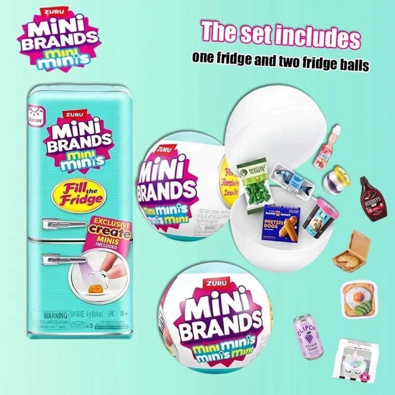 Ornament Ball Set - Набор мини-холодильников ZURU, серия Mini Brand
