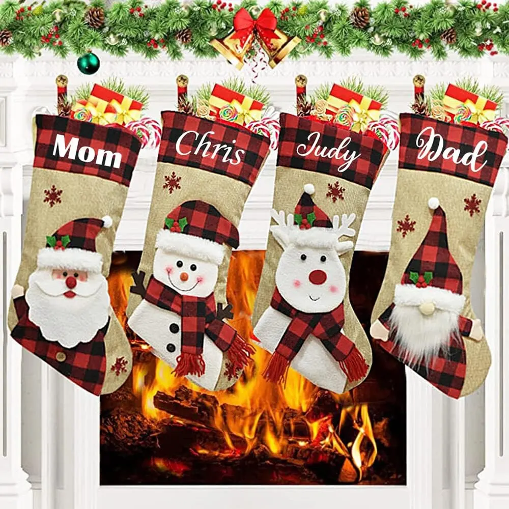 Christmas Stocking Hanging - Рождественские праздничные чулки, рождественские подвесные сумки,