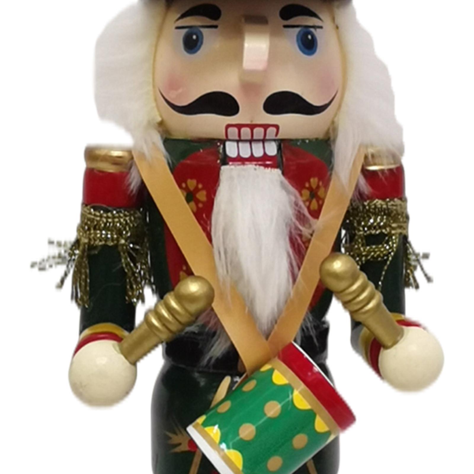 Nutcracker Figurine - 12-дюймовая деревянная кукла-солдатик-лешенок ручной работы, подвеска,