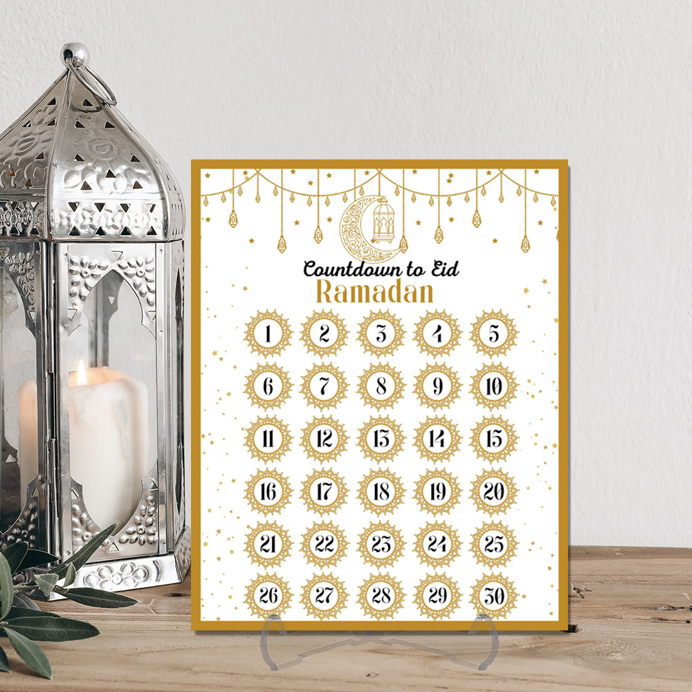 Advent Calendar Gift - Адвент-календарь обратного отсчета Рамадана, акрил: украшения