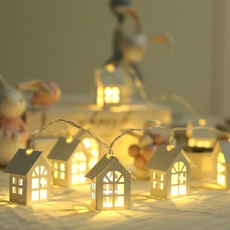 Led Fairy String Lights - 10 светодиодов, Рождественская елка, стиль домика,