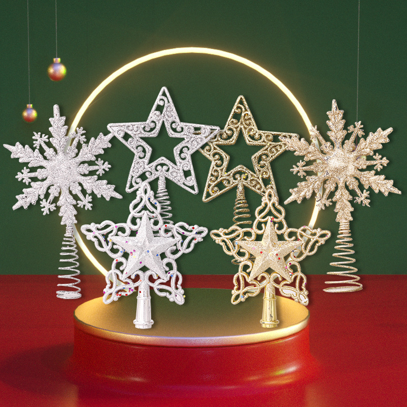 Star Tree Topper - Блестящий топпер для рождественской елки, звезда,