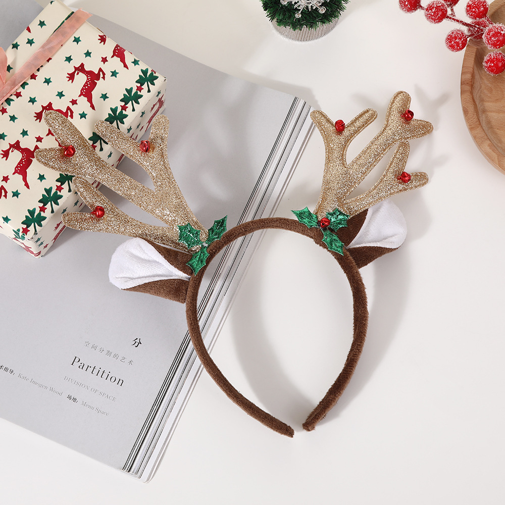 Reindeer Antlers Headband - 1 шт., костюм оленя для взрослых,