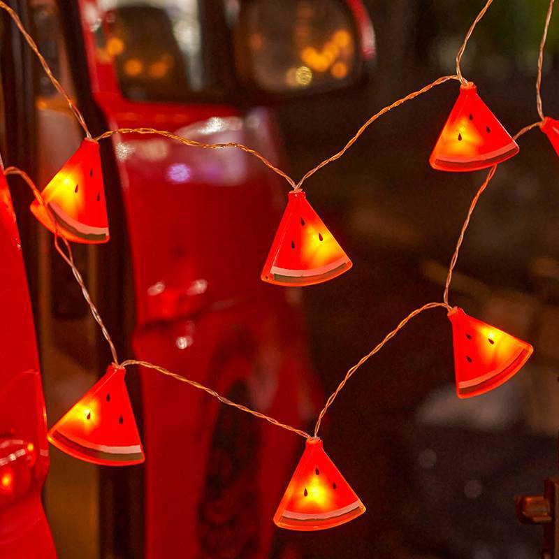 Led Fairy String Lights - Светодиодная гирлянда «Арбуз» теплого белого света,