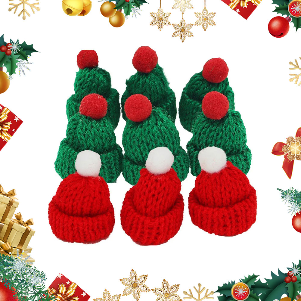 10 шт. 3,5x5 см мини рождестве – обзор и цена Santa Hat Plush
