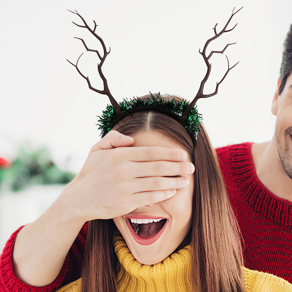Набор из 16 рождественских пов – обзор и цена Reindeer Antlers Headband