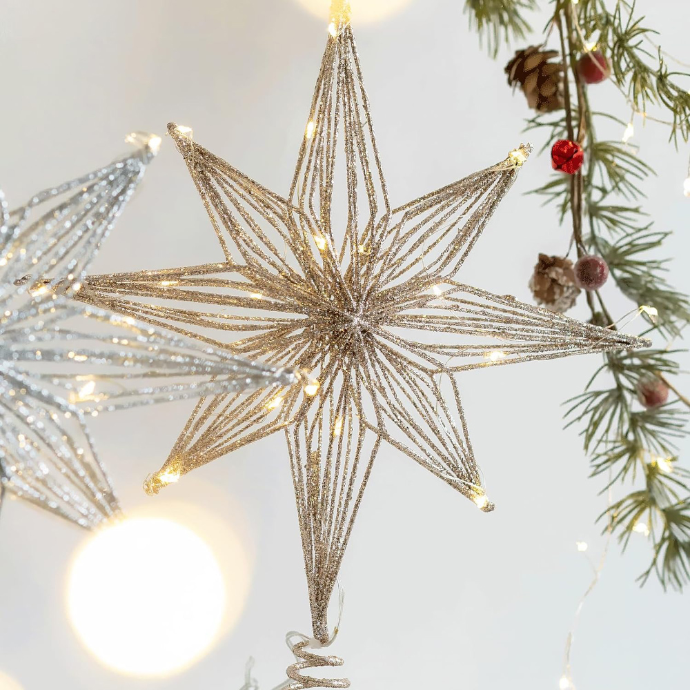 30 см светодиодный звездный то – обзор и цена Star Tree Topper