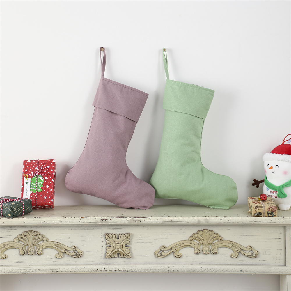 Льняные рождественские чулки,  – обзор и цена Christmas Stocking Hanging