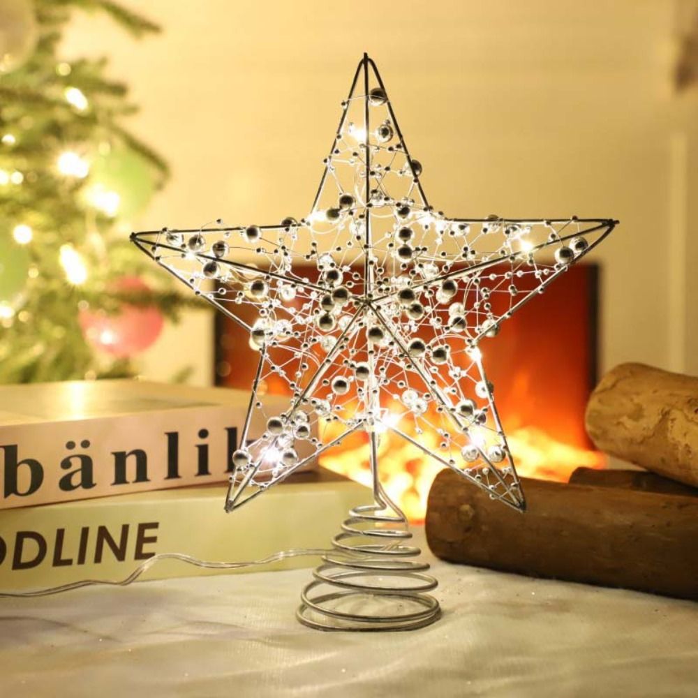 Золотой/серебряный светодиодны – обзор и цена Star Tree Topper