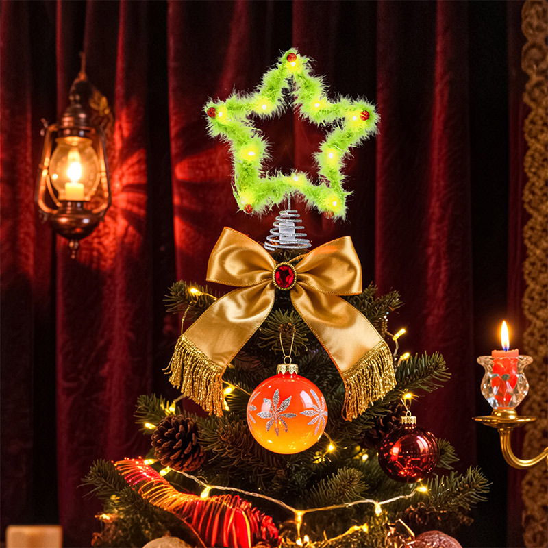 Плюшевая пятиконечная звезда,  – обзор и цена Star Tree Topper