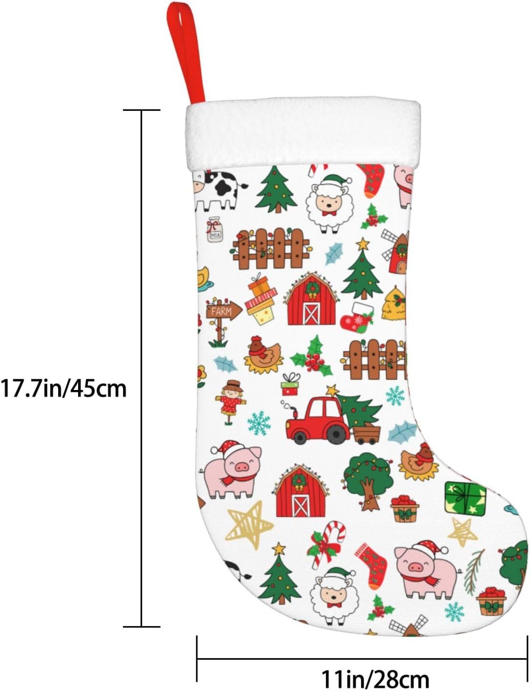 Рождественские чулки с сельско – обзор и цена Christmas Stocking Hanging