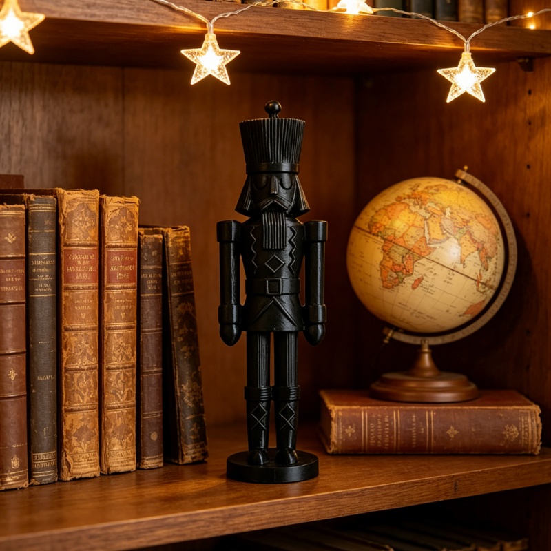 Минималистичная черная статуэт – обзор и цена Nutcracker Figurine