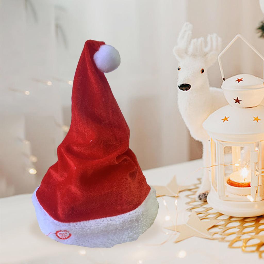 Шапка Танцующая Санта Украшени – обзор и цена Santa Hat Plush