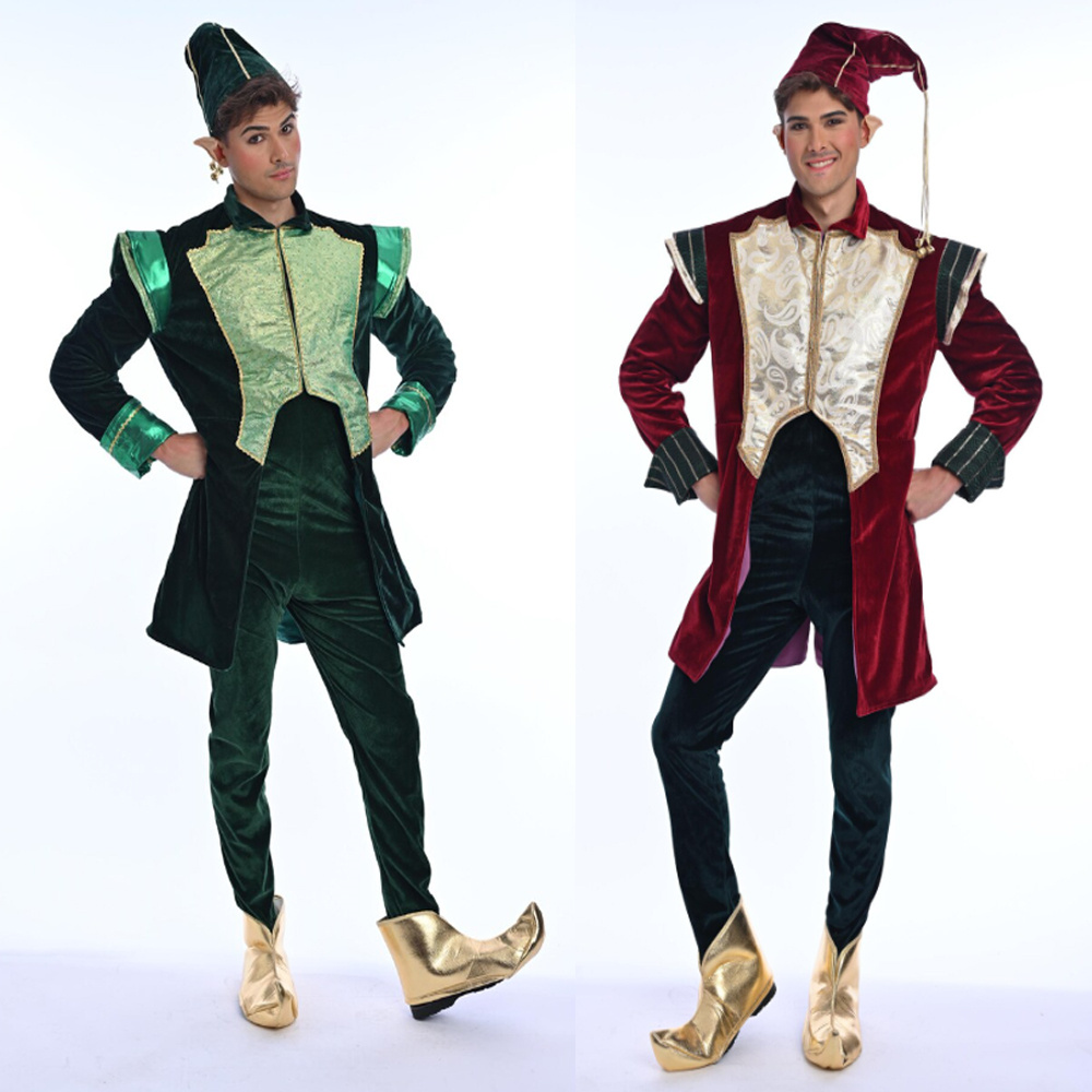 Роскошный бархатный костюм Сан – обзор и цена Elf Costume Christmas