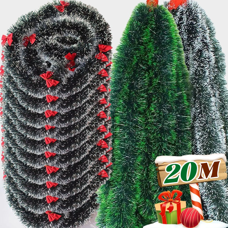 Рождественская мишура, ленты,  – обзор и цена Tinsel Garland Decoration