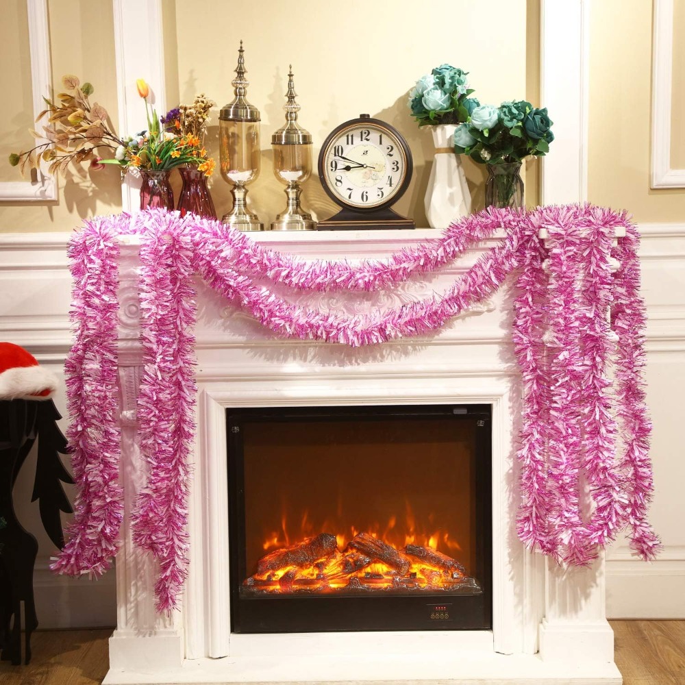 6 штук гирлянд из мишуры на Де – обзор и цена Tinsel Garland Decoration