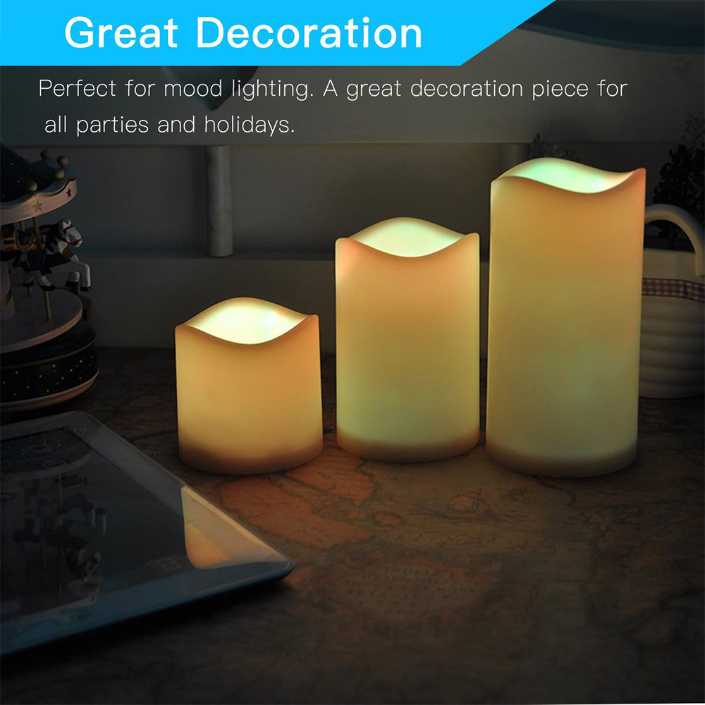 Набор из 3 светодиодных беспла – обзор и цена Holiday Candle Set