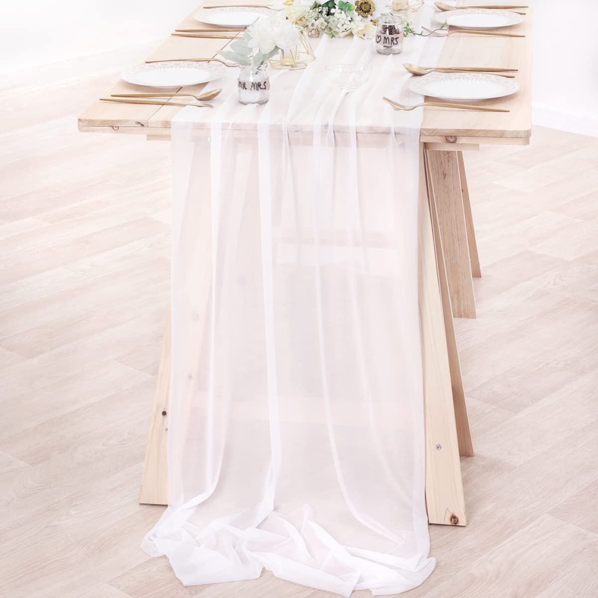 Шифоновая дорожка для стола те – обзор и цена Christmas Table Runner