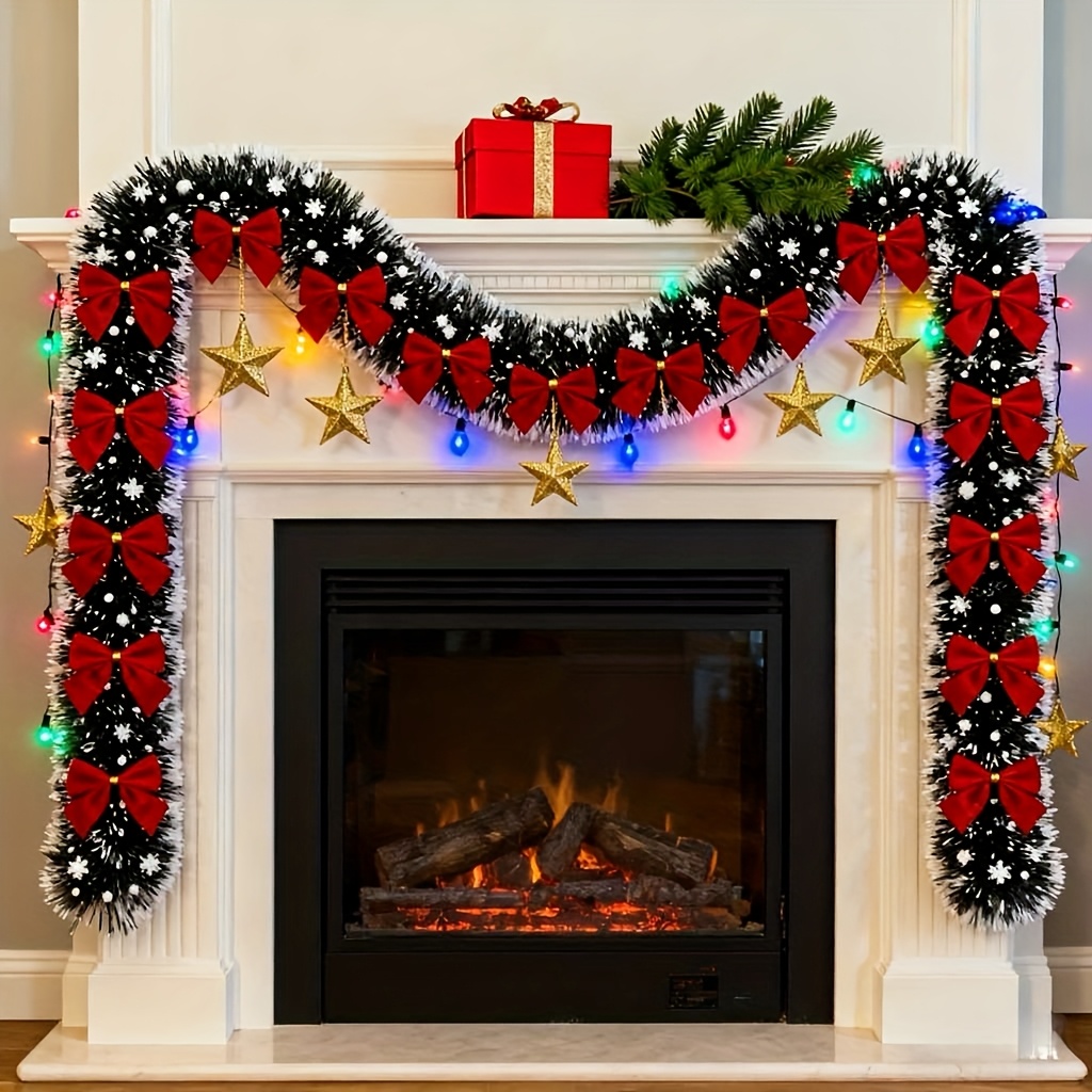 Искусственная рождественская г – обзор и цена Tinsel Garland Decoration
