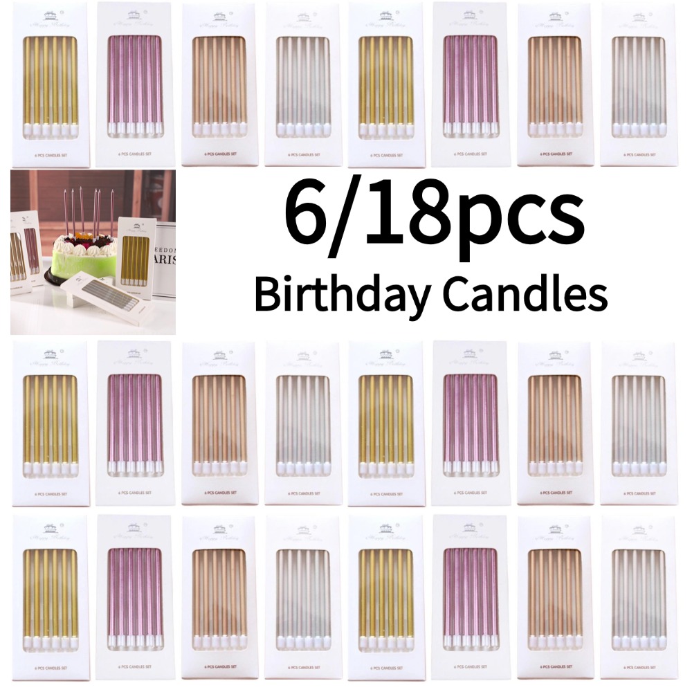 6/18 шт. металлические золотые – обзор и цена Holiday Candle Set