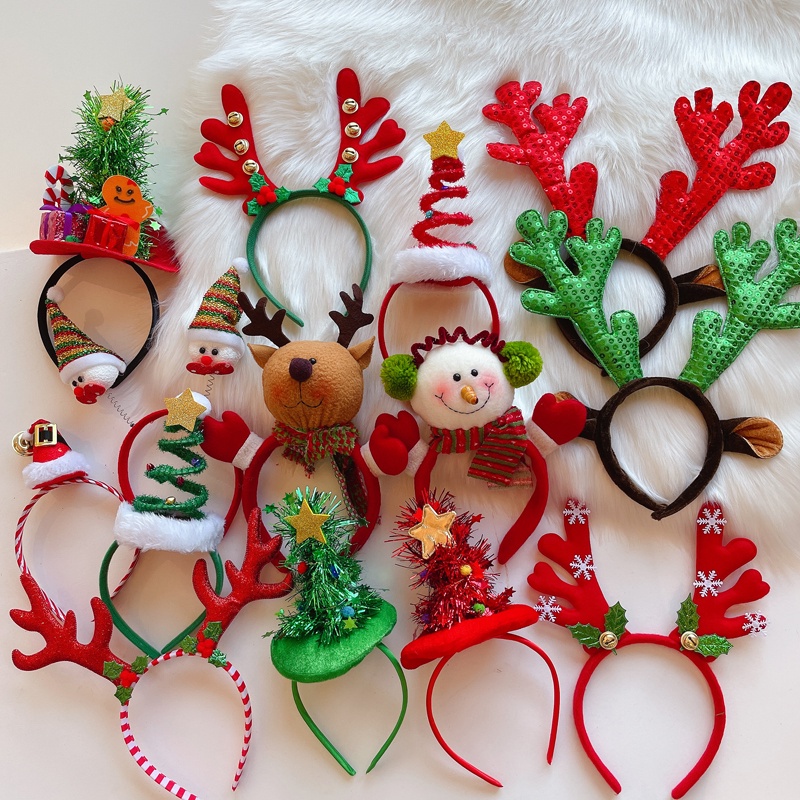 1-15 шт. Рождественские повязк – обзор и цена Reindeer Antlers Headband
