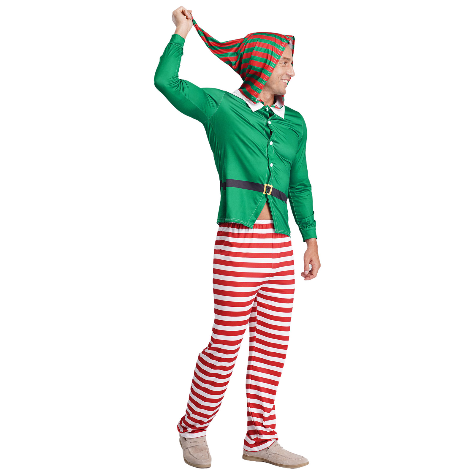Мужская рождественская пижама  – обзор и цена Elf Costume Christmas