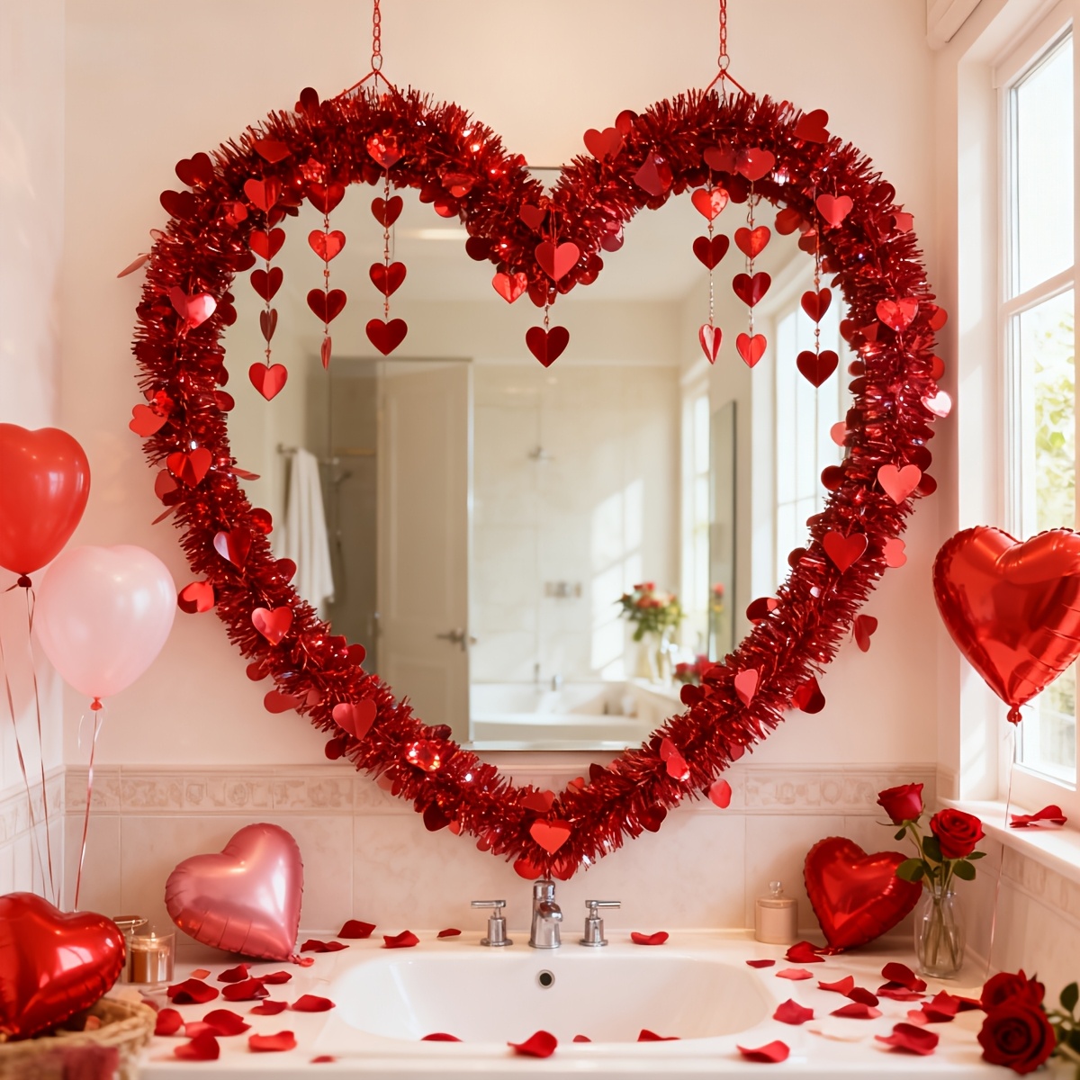 3 шт. пластиковых гирлянд с кр – обзор и цена Tinsel Garland Decoration