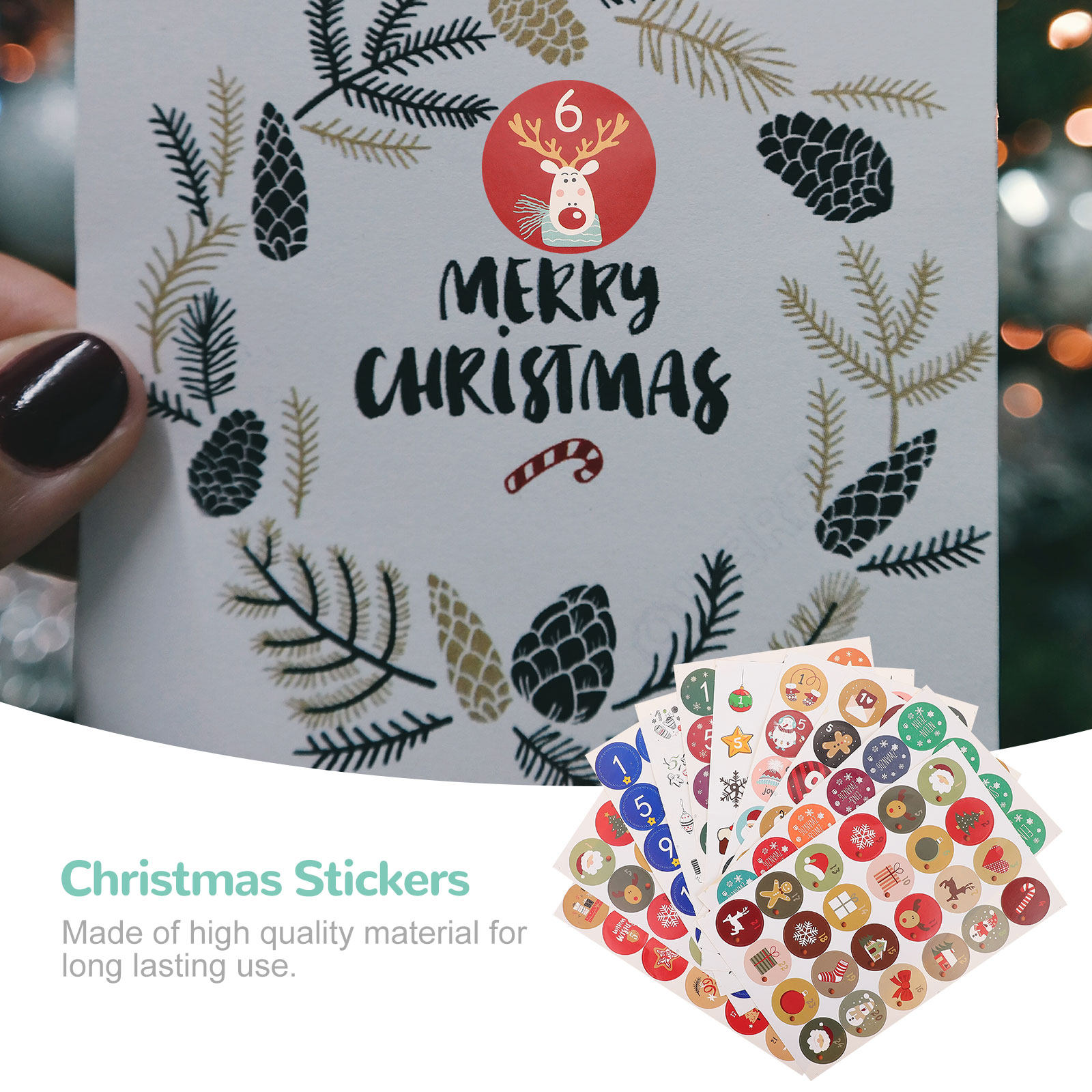 10 листов круглых наклеек для  – обзор и цена Advent Calendar Gift