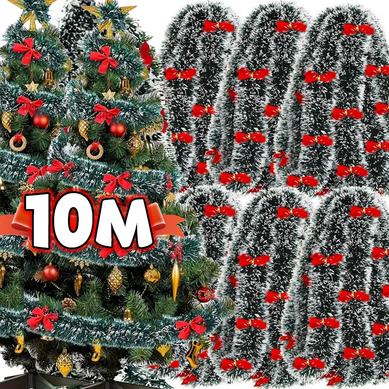 Рождественский бант, ленты с м – обзор и цена Tinsel Garland Decoration