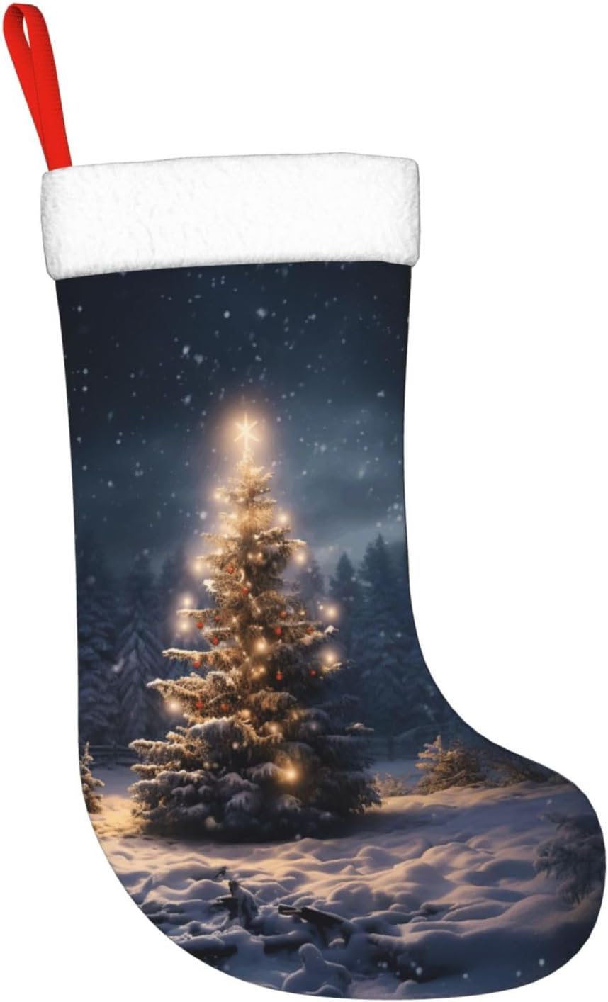 Рождественская елка, снег, под – обзор и цена Christmas Stocking Hanging