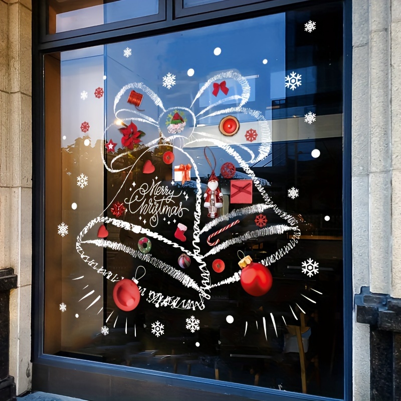 Рождественские наклейки: снежи – обзор и цена Snowflake Window Decal