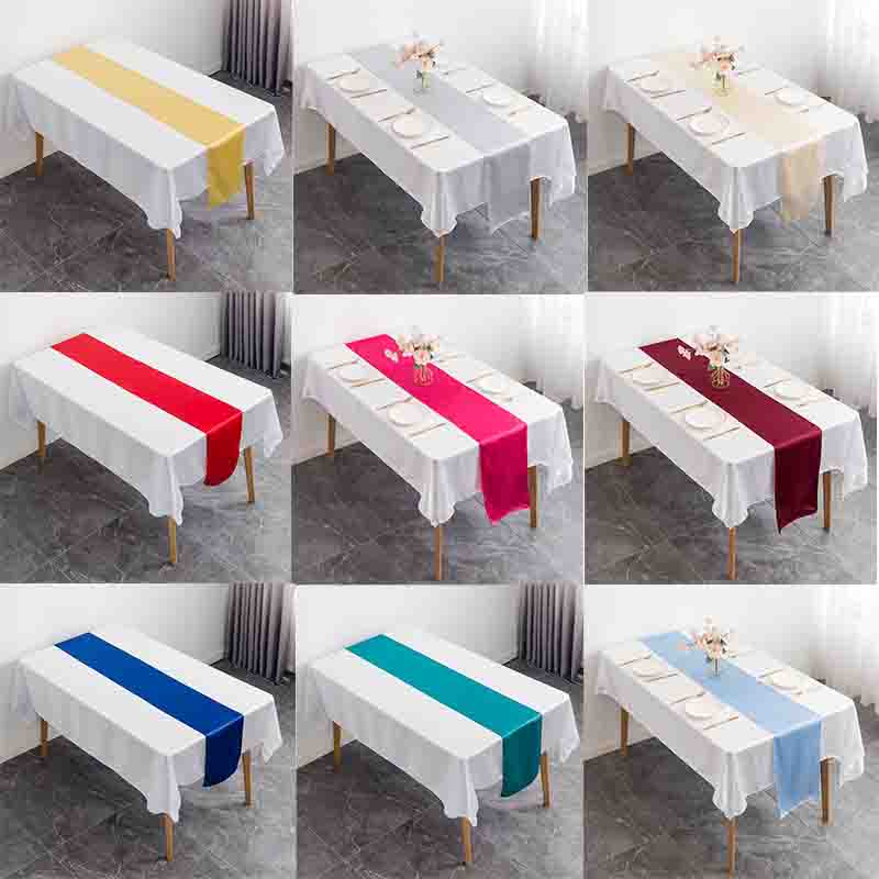 Атласные свадебные бегунки для – обзор и цена Christmas Table Runner