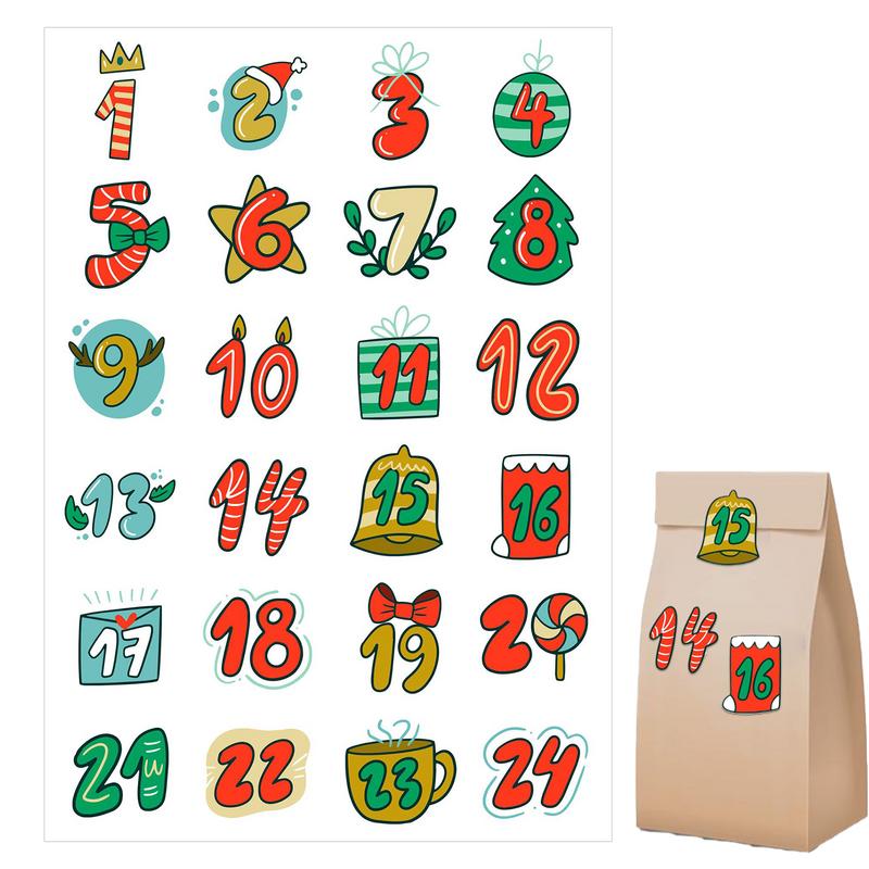 Наклейки с Рождеством, Адвент- – обзор и цена Advent Calendar Gift