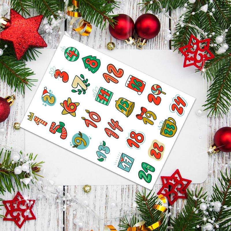 Наклейки с Рождеством, Адвент- – обзор и цена Advent Calendar Gift