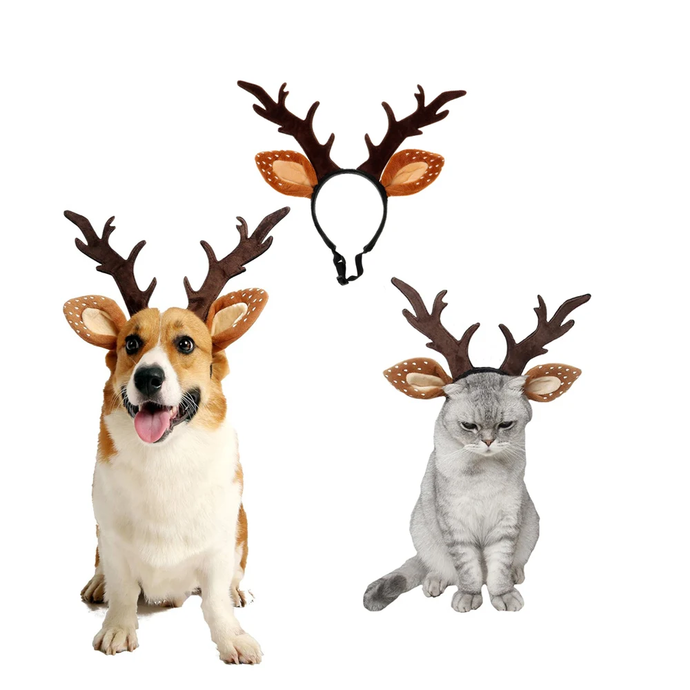 Повязки на голову для собак, к – обзор и цена Reindeer Antlers Headband