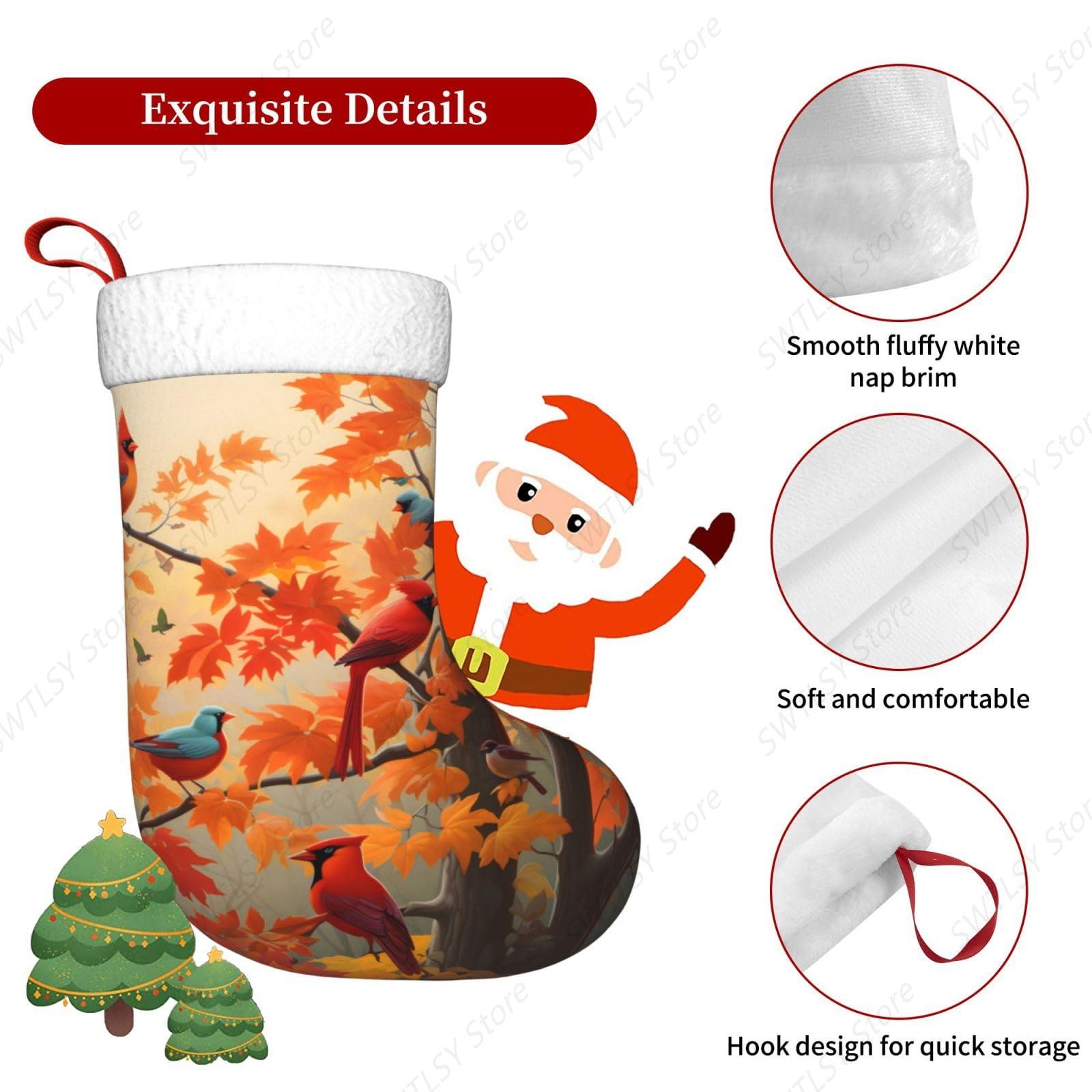 Большие рождественские чулки с – обзор и цена Christmas Stocking Hanging