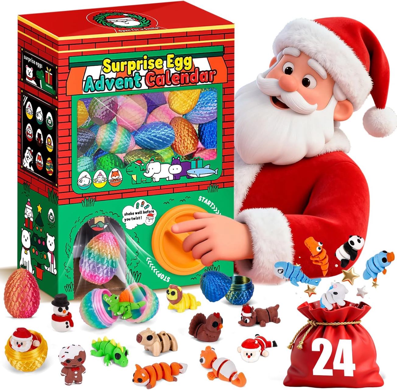 Набор из 24 3D-печатных сенсор – обзор и цена Advent Calendar Gift