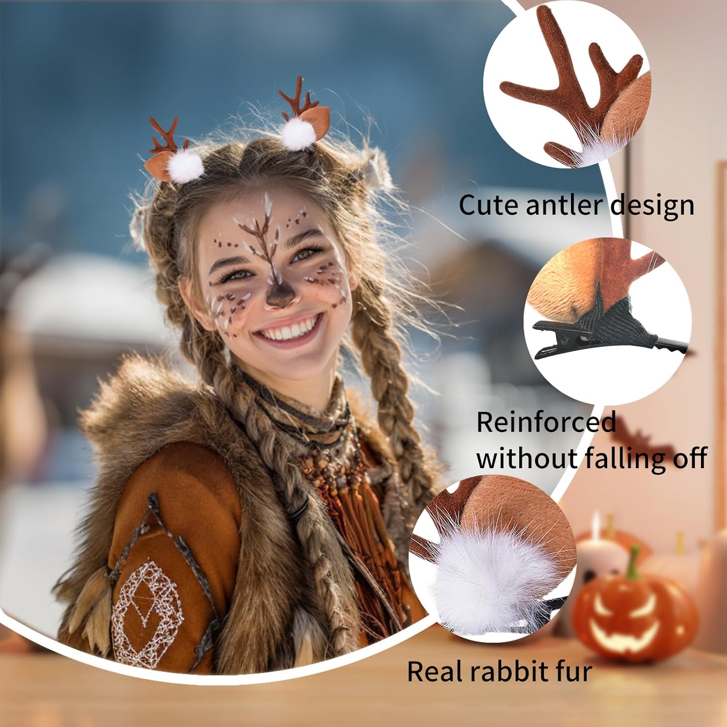 1/2 пары маленьких повязок на  – обзор и цена Reindeer Antlers Headband