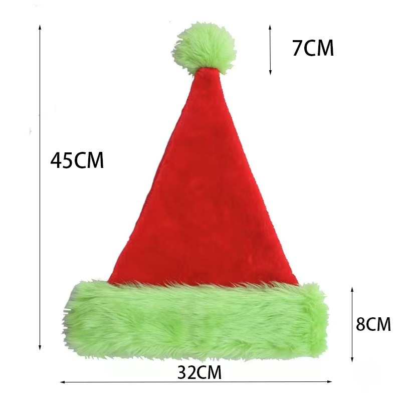 1 шт./10 шт. Рождественская ша – обзор и цена Santa Hat Plush